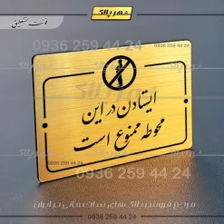 پلاک راهنما ایستادن در این محوطه ممنوع است - تصویر 23